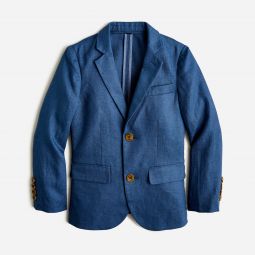 Boys Ludlow unstructured suit jacket in linen