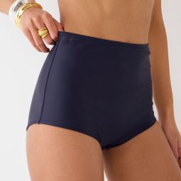 Retro high-rise bikini bottom