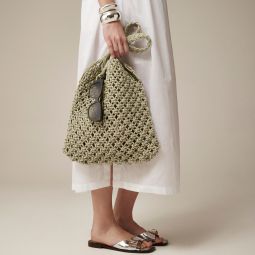 Cadiz hand-knotted rope tote