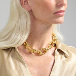 Metallic chainlink necklace