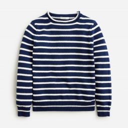Kids heritage cotton Rollnecku0026trade; sweater in stripe
