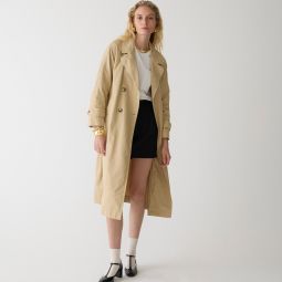 Relaxed heritage trench coat in chino