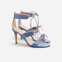 Collection Rylie lace-up heels in Italian satin