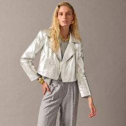 Collection limited-edition silver leather jacket