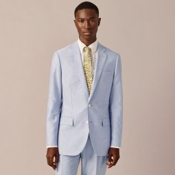 Ludlow Slim-fit suit jacket in Portuguese cotton oxford