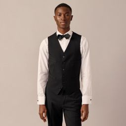 Ludlow Slim-fit tuxedo vest in Italian wool