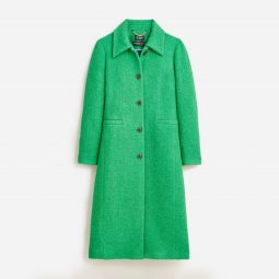 Collection A-line topcoat in Italian wool-bouclu0026eacute; blend