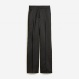 Collection high-rise wide-leg pant in satin tailoring