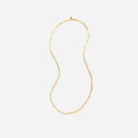 Dainty gold-plated paper-clip necklace