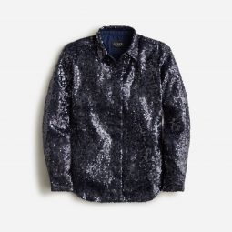 Collection classic-fit sequin shirt