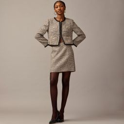 Collection A-line mini skirt in tinsel tweed