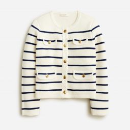 Girls Emilie sweater lady jacket in stripe
