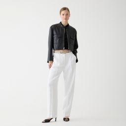 Tapered essential pant in drapey viscose