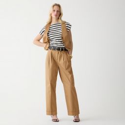 Wide-leg essential pant in lightweight chino