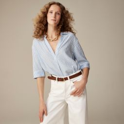 Popover shirt in airy gauze