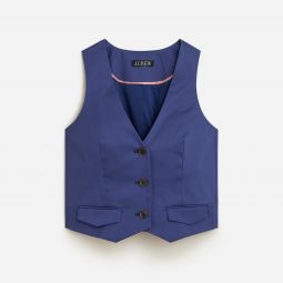 Slim-fit vest in lightweight chino