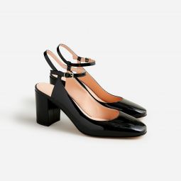 Maisie ankle-strap heels in patent leather