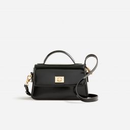 Small Edie top-handle bag in Italian leather