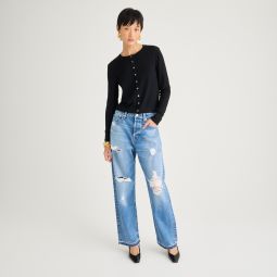 Point Sur distressed loose straight jean