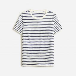Vintage jersey classic-fit crewneck T-shirt in stripe