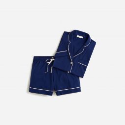 Short-sleeve pajama short set in dreamy cotton blend