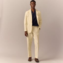 Crosby Classic-fit suit jacket in Italian linen-cotton blend