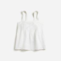 Bow-back linen top