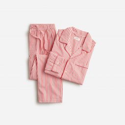 Pajama set in cotton poplin stripe