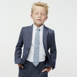 Boys Ludlow suit jacket in stretch worsted wool blend