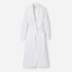 Petite Plume womens luxe Pima cotton Ophelia robe in jacquard