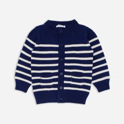 Kidsu0026apos; minnowu0026trade; striped knit cardigan sweater