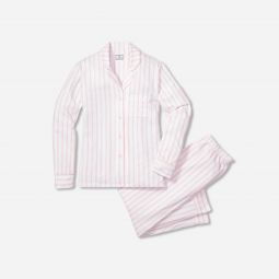 Petite Plumeu0026trade; womenu0026apos;s luxe Pima cotton pajama set in stripe