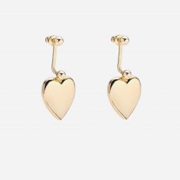 Lady Grey heart-locket earrings