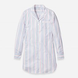 Petite Plumeu0026trade; womens nightshirt in vintage french stripe