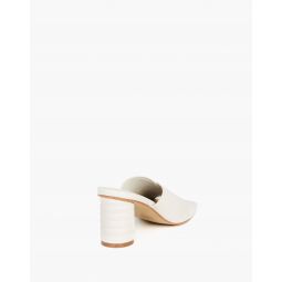 Intentionally Blank Leather Kamika Mules in Cream