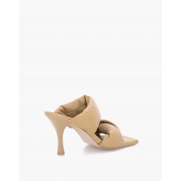 ALOHAS Leather Twist Strap Sandals in Camel