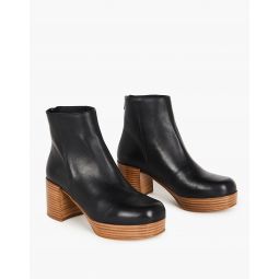 Intentionally Blank Leather Speed Platform Boots