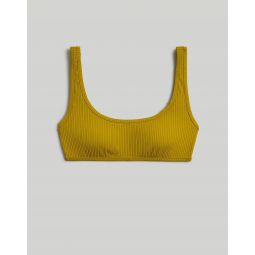 Madewell Second Wave Ribbed Pullover Bikini Top