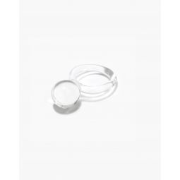 Jane DArensbourg Orb Clear Glass Ring