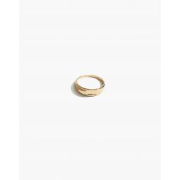 Maslo Jewelry Crescent Ring Gold