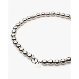 Charlotte Cauwe Studio Bead Necklace in Sterling Silver 10mm
