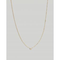 Kinn Studio Two In One Solitaire Round Diamond Necklace
