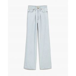 Superwide-Leg Jeans in Olcott Wash: Pleated Edition