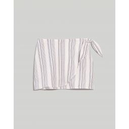 Cover-Up Wrap Skirt in Stripe