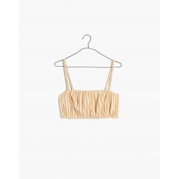 Lightestspun Cover-Up Bubble Crop Top in Stripe