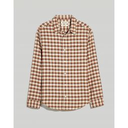 Perfect Long-Sleeve Shirt in Herringbone Plaid