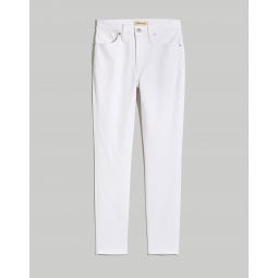 Plus 9 Mid-Rise Skinny Crop Jeans in Pure White