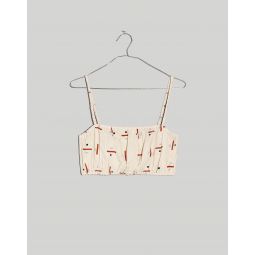 Madewell x Caroline Z Hurley Cover-Up Bubble Crop Top in Tridot