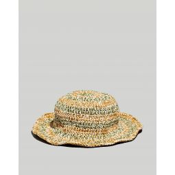 Corridor Striped Crochet Bucket Hat
