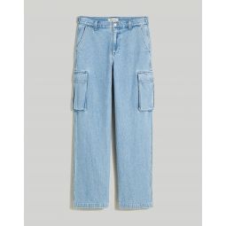 Low-Slung Straight Cargo Jeans in Coleman Wash